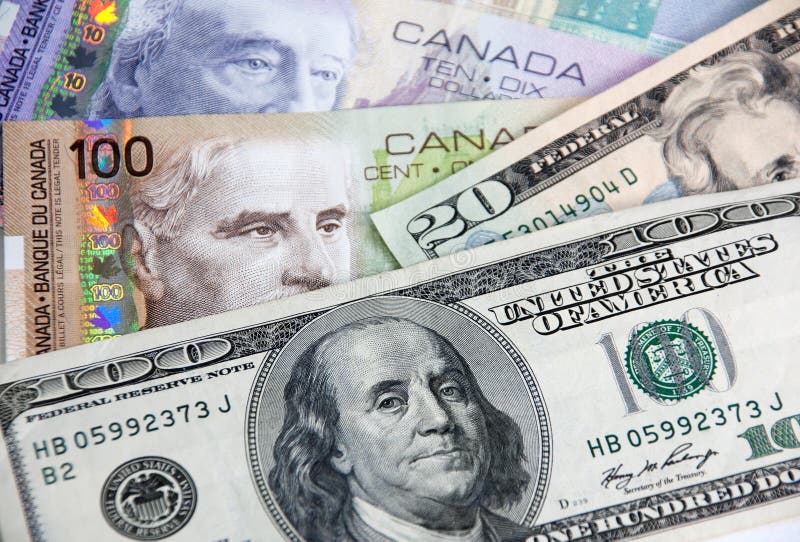 dolar kanadyjski my vs obrazy stock dolar kanadyjski my vs obrazy stock