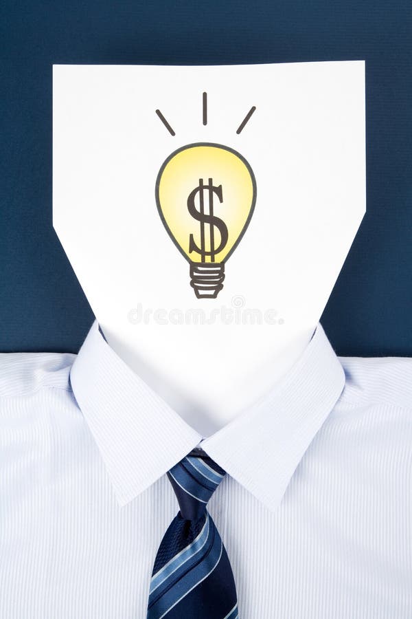 Paper Face and Dollar Sign, Business Concept. Paper Face and Dollar Sign, Business Concept