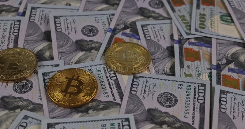 Dolary amerykańskie i bitcoin nowa kryptowaluta obok siebie