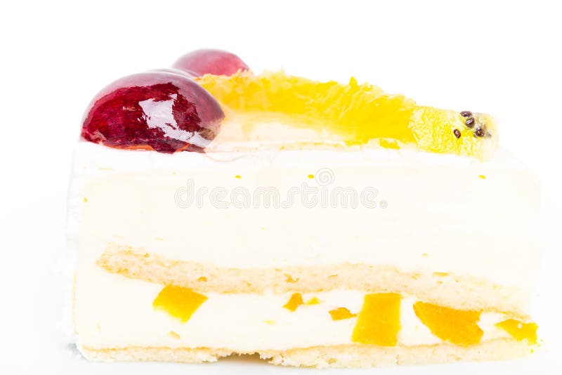 Dolce cremoso della mousse del yougurt con i frutti fotografie stock libere da diritti Dolce cremoso della mousse del yougurt con i frutti fotografie stock libere da diritti