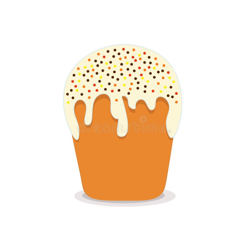 Dolce di Pasqua con una glassa illustrazione di stock Dolce di Pasqua con una glassa illustrazione di stock