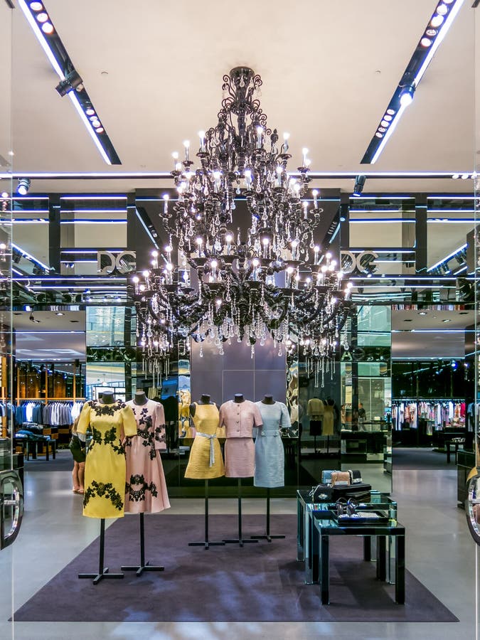 Dolce & Gabbana Butik W Dubaj Centrum Handlowym Zdjęcie Editorial