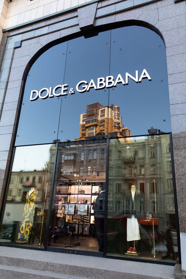 Dolce & Gabbana Fashion Boutique in the Center of Kyiv Editorial ...
