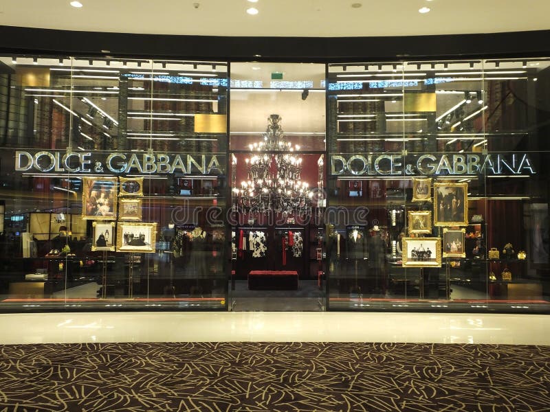 Dolce & Gabbana Sklep W Dubaj Centrum Handlowym, UAE Zdjęcie Editorial