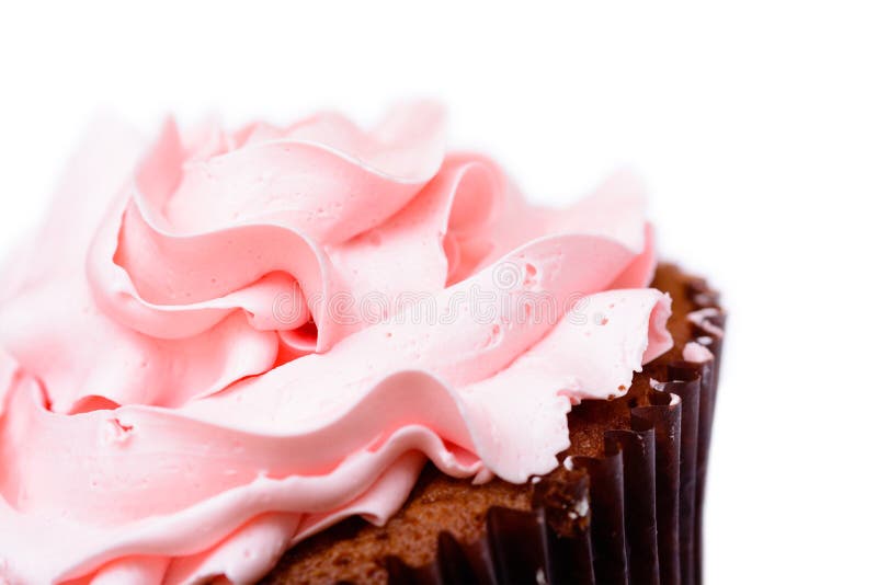 Dolce rosa della tazza della fragola immagini stock libere da diritti Dolce rosa della tazza della fragola immagini stock libere da diritti