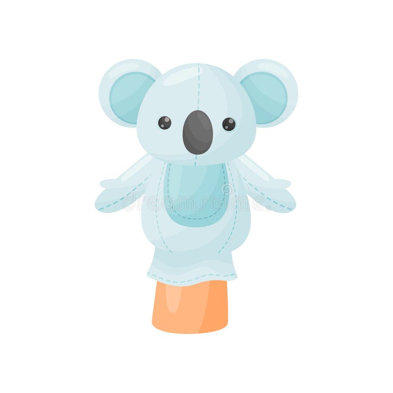 Doll Koala on Hand on White Background. Stock Vector - Illustration of  design, cartoon: 143565272