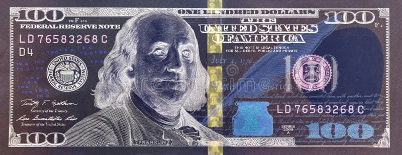 100-Dollar-Banknotennahaufnahme stockfotos 100-Dollar-Banknotennahaufnahme stockfotos