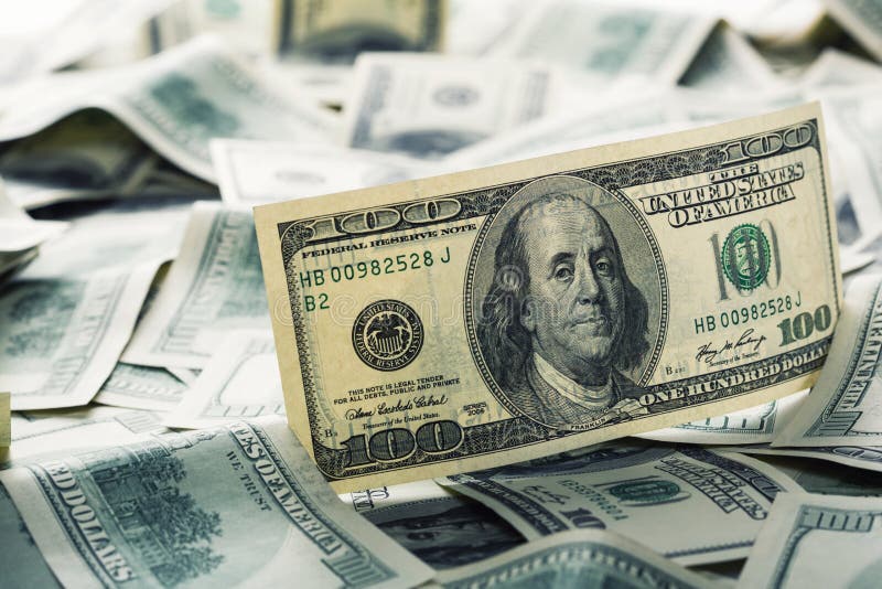 $100 dollar bills royalty free stock photos