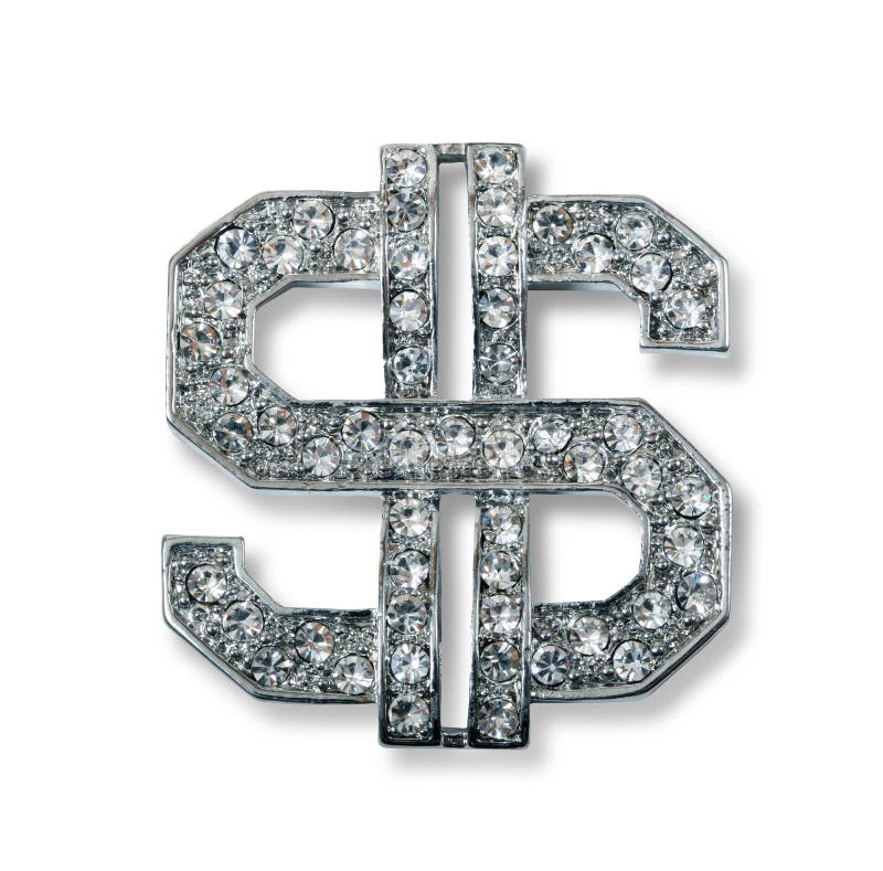 Dollar bling stock image. Image of rich, diamonds, symbol - 1307981