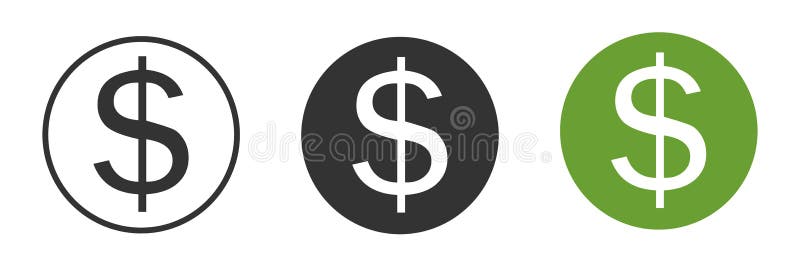Dollar Coin Icon. American Cash Symbol. Sign Money Vector Stock Vector ...