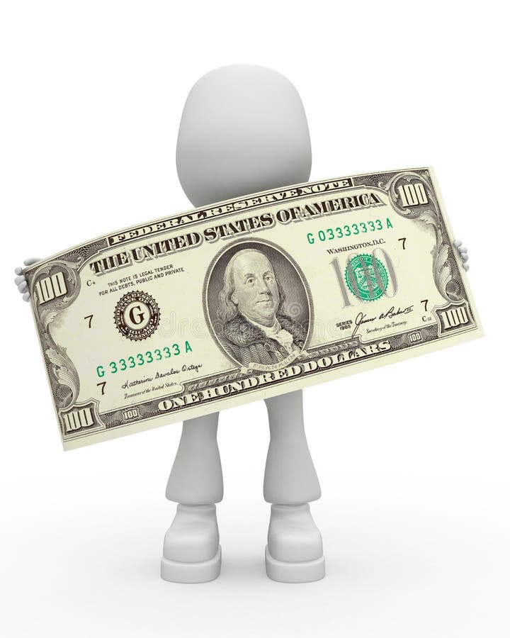 Dollar -one hundred dollars vector illustration Dollar -one hundred dollars vector illustration