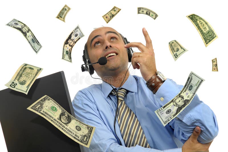 Dollar shower stock image. Image of ambitious, motivated 9471393