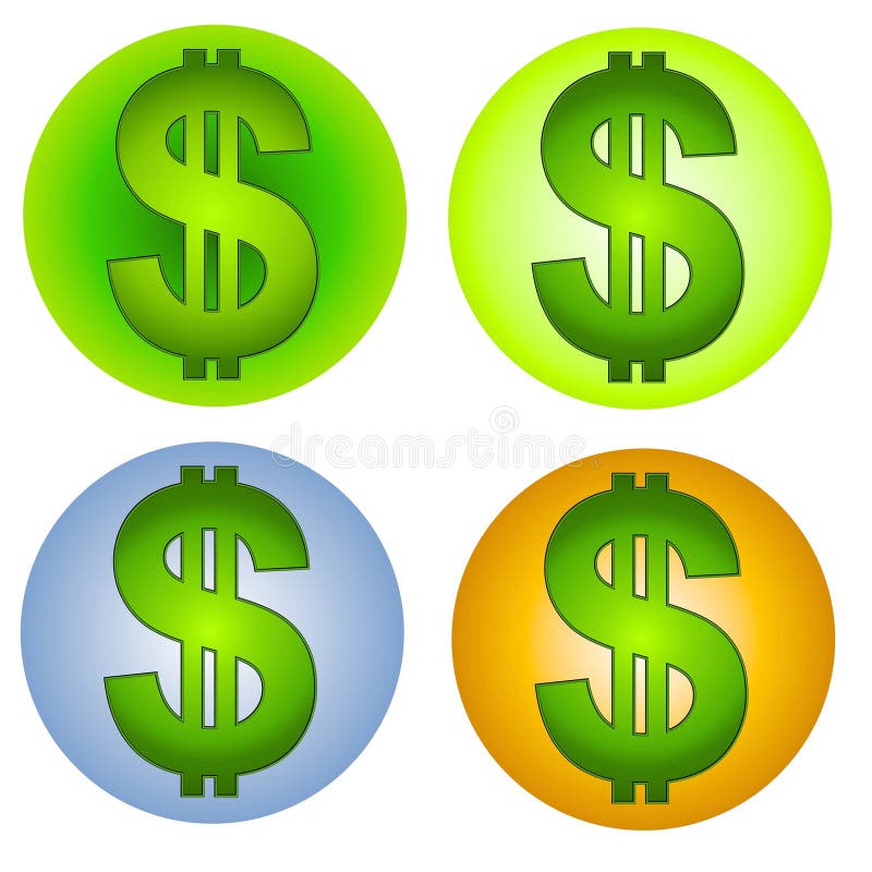 Dollar Signs Money Web Icons