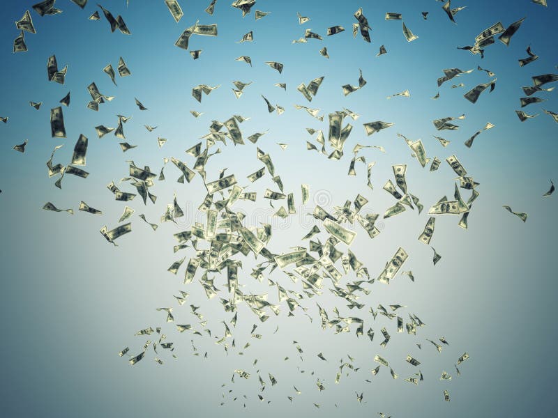 Dollar twister vector illustration