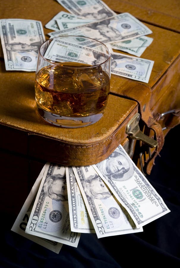 Dollar and whisky stock image. Image of finance, global 12324195