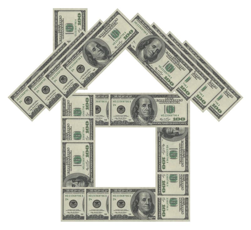 Dollarhus royaltyfria bilder Dollarhus royaltyfria bilder