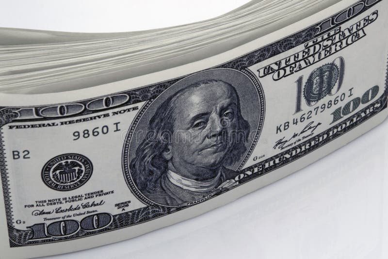 Dollari di concetto del primo piano Dollari americani di denaro contante Cento banconote del dollaro fotografia stock Dollari di concetto del primo piano Dollari americani di denaro contante Cento banconote del dollaro fotografia stock