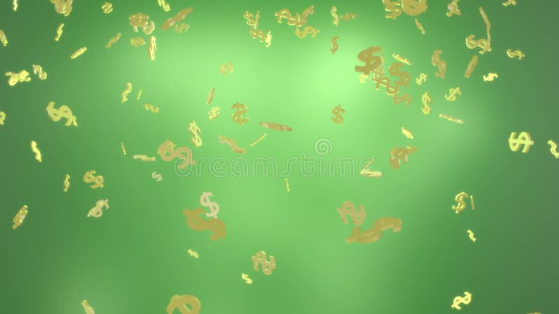 Dollars falling background