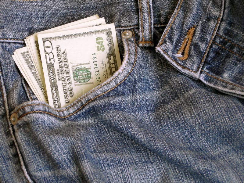 Dollars and Jeans stock photo. Image of closeup, funds 1780968