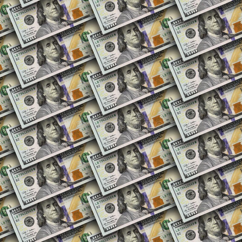 Dollars seamless background. High resolution seamless texture