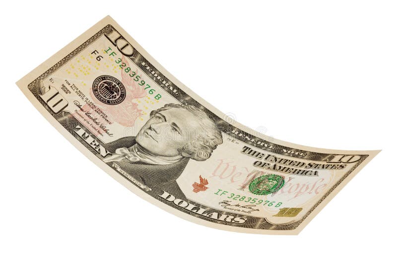 Dollarschein des Amerikaner-10 lizenzfreie stockfotos Dollarschein des Amerikaner-10 lizenzfreie stockfotos