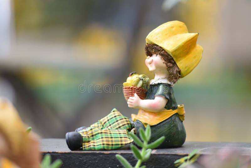 Dolls in garden stock photo. Image of cute, garden, nature 95745248