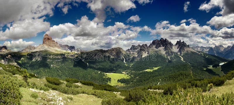 Dolomite mountains