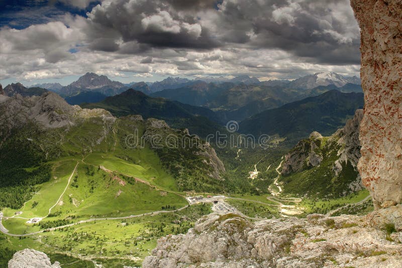 Dolomite mountains scenic