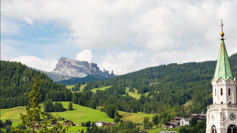 Dolomites cortina dampezzo itália timedse 4k 30p