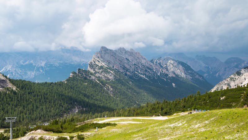 Dolomites cortina dampezzo itália timedse 4k 30p