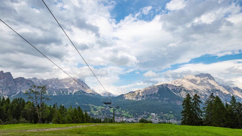 Dolomites cortina dampezzo itália timedse 4k 30p