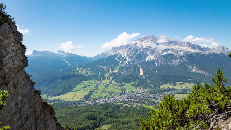 Dolomites cortina dampezzo itália timedse 4k 30p