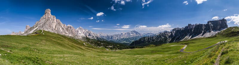 Beautiful Summer Landscape - Italy Dolomites Stock Photo - Image of ...
