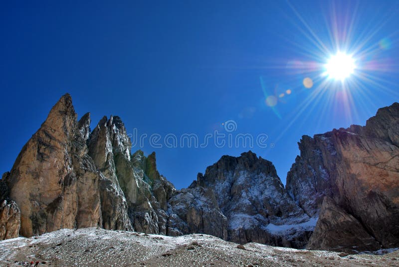 Dolomiti mountains in Italy. panorama