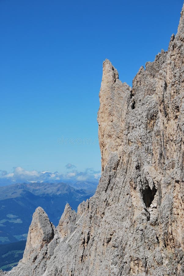 Dolomiti mountains in Italy. peak