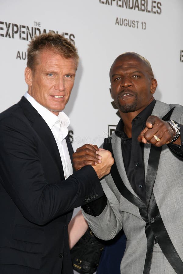 Dolph Lundgren, Terry Crews royalty-vrije stock fotografie