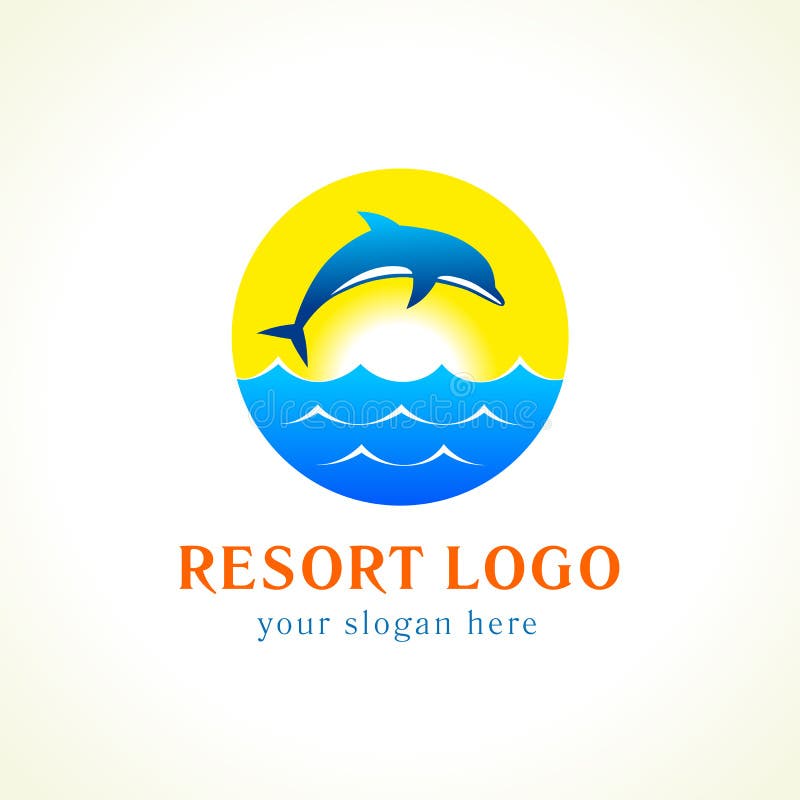 Dolphin sea waves resort logo