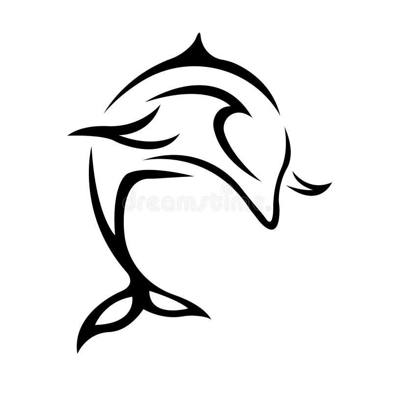 Dolphin, Tattoo Royalty Free SVG, Cliparts, Vectors, and Stock  Illustration. Image 6701481.