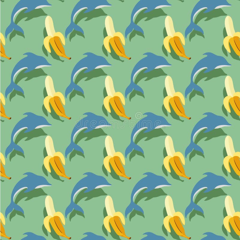 Banana Dolphin Stock Illustrations 124 Banana Dolphin Stock
