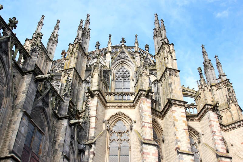 Dom Church gótico, Utrecht, Países Bajos imagenes de archivo Dom Church gótico, Utrecht, Países Bajos imagenes de archivo
