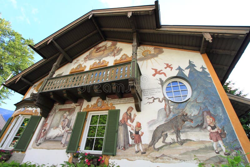 Dom Oberammergau obraz royalty free Dom Oberammergau obraz royalty free