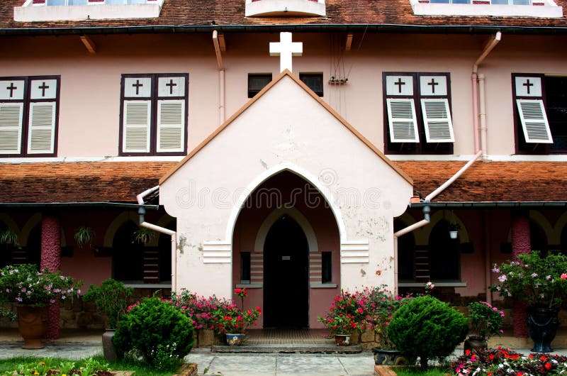 Domain De MArie Church, Dalat in Veitnam. Stock Image Image of tower
