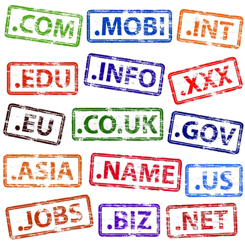 Domain- NameStempel lizenzfreie abbildung Domain- NameStempel lizenzfreie abbildung
