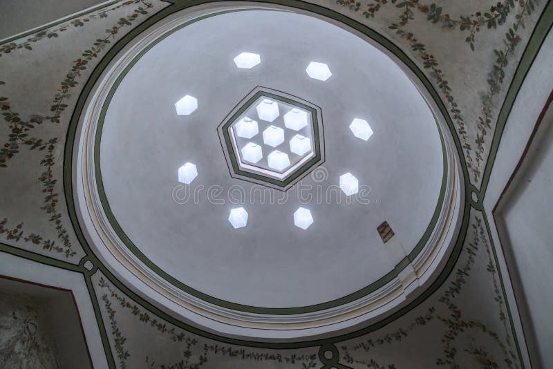 A dome of the bath in the Harem of the Topkapi Palace, Istanbul stock photography