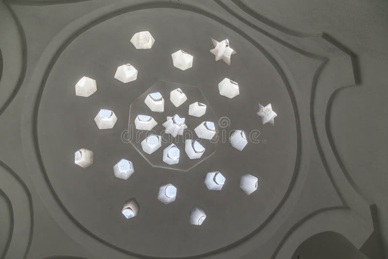 A dome of the bath in the Harem of the Topkapi Palace, Istanbul stock images