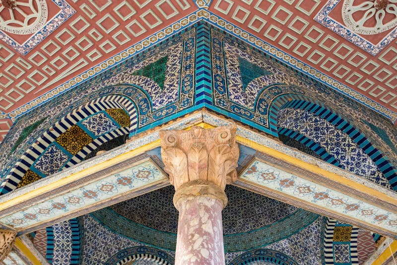 Dome of the Chain, one of the oldest structures on the Temple Mount, near Dome of the Rock