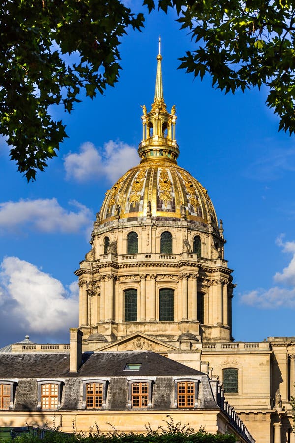 Les Invalides: Dome Des Invalides the National Residence of the Stock ...