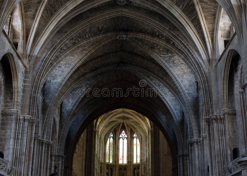 Dome of gothic cathedral, Bordeaux