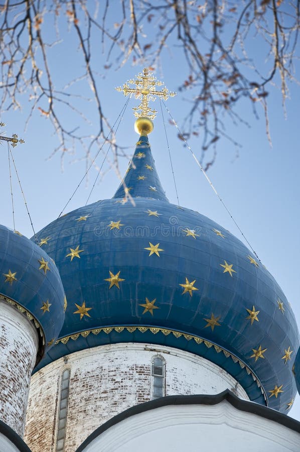 Dome of the Nativity cathedral in Suzdal Kremlin