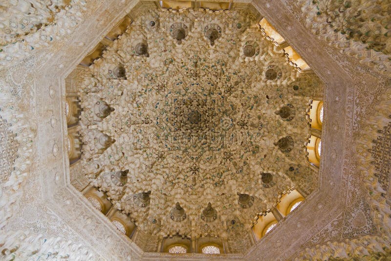 Dome of the room Two Sisters stock photo